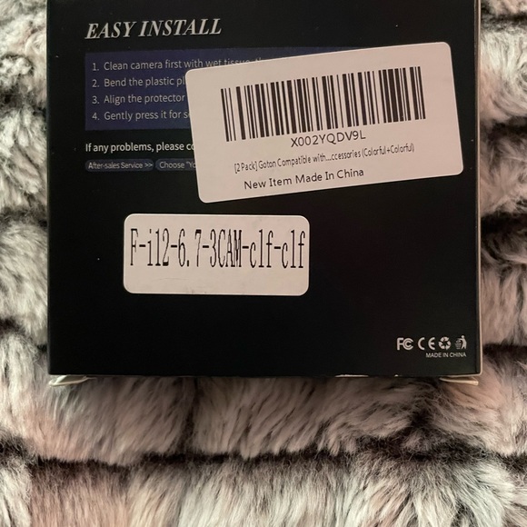 NWT~iPhone 12 Pro Max Glitter Camera lens protector. 2 per box. - Picture 2 of 9